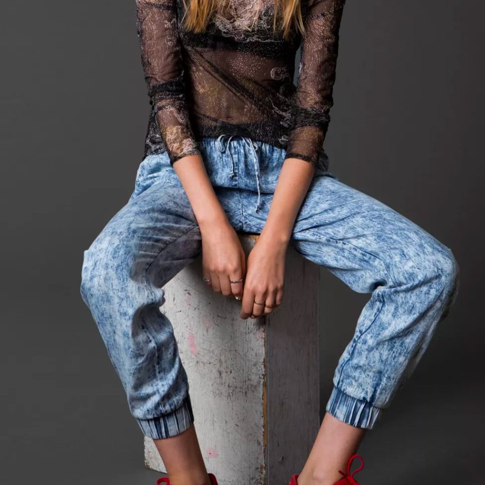 Urban Outfitters Sparkle & Fade Acid Wash Jogger Pant